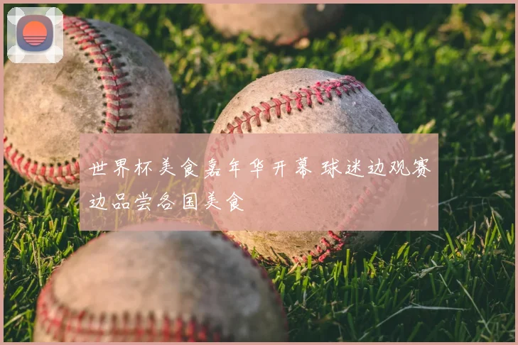 世界杯美食嘉年华开幕 球迷边观赛边品尝各国美食